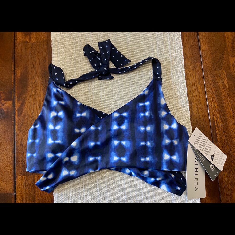 Athleta bra cup wrap bikini top